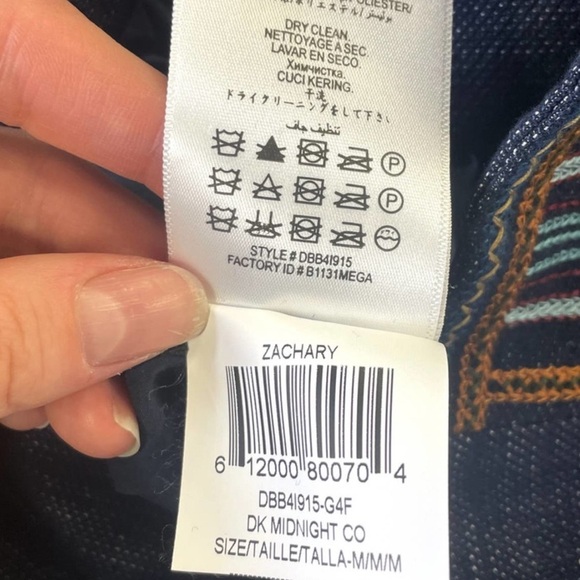 BCBGMaxAzria Zachary Navy Embroidered Cape Jacket - Picture 12 of 12